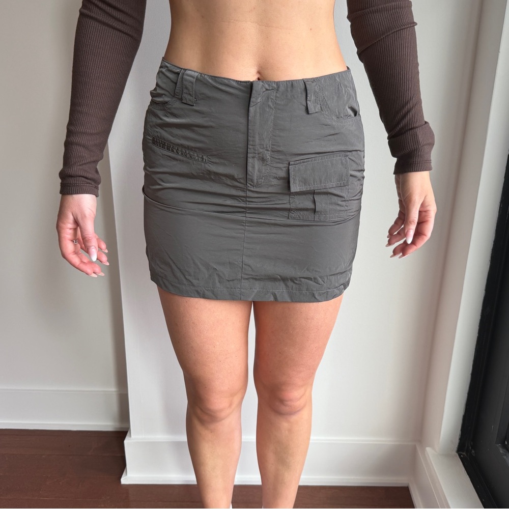 Princess Polly Olive Green Cargo Mini Skirt